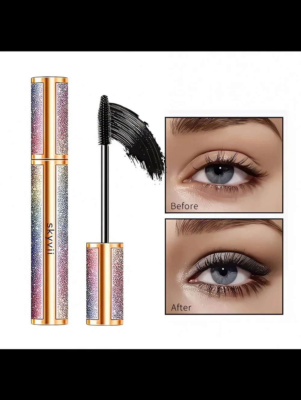 🆕️SET OF 2❣️4D STARRY SKY BLACK MASCARA WATERPROOF LONG LASTING & THICK FORMULA